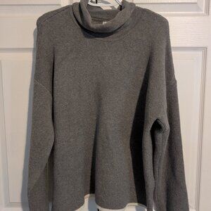 Liz Claiborne Cowl Neck Pullover Sweater Soft NWT XL Grey